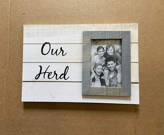 "Our Herd" Picture Frame