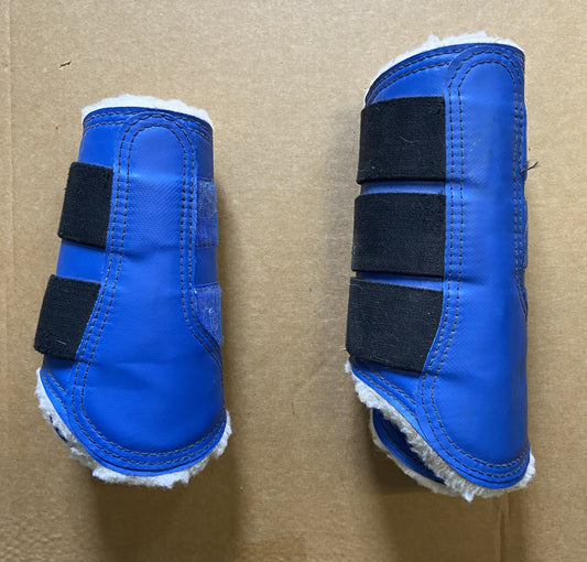 Blue Fleece Lined Splint Boots