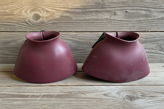 Burgundy Rubber Bell Boots