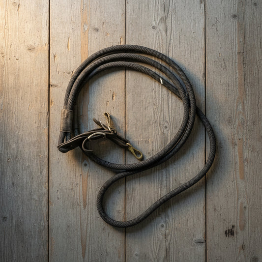 Black Round Cotton Reins