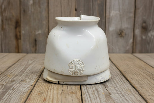 White Rubber Bell Boots- Medium