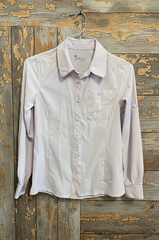 Lila Light Purple Stretch Shirt- Small