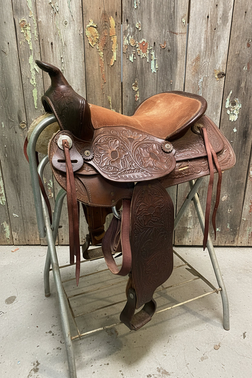 15" Western Rawhide Trail Saddle