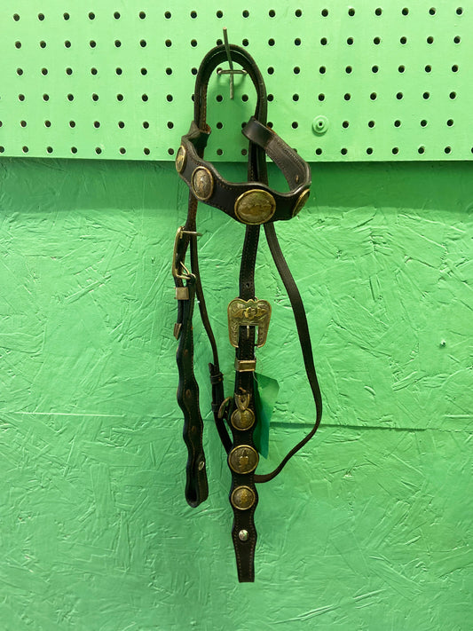 Silver Concho Headstall