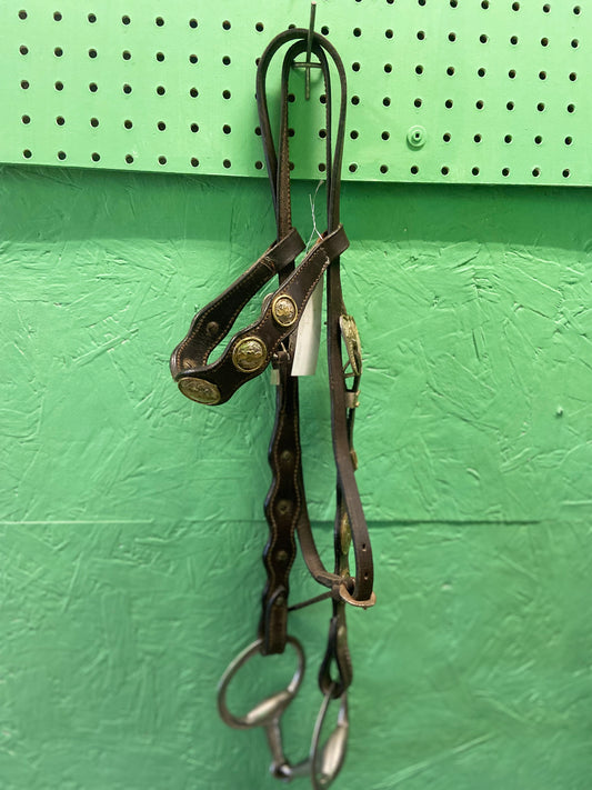 Silver Accent Headstall w/Snaffle Bit