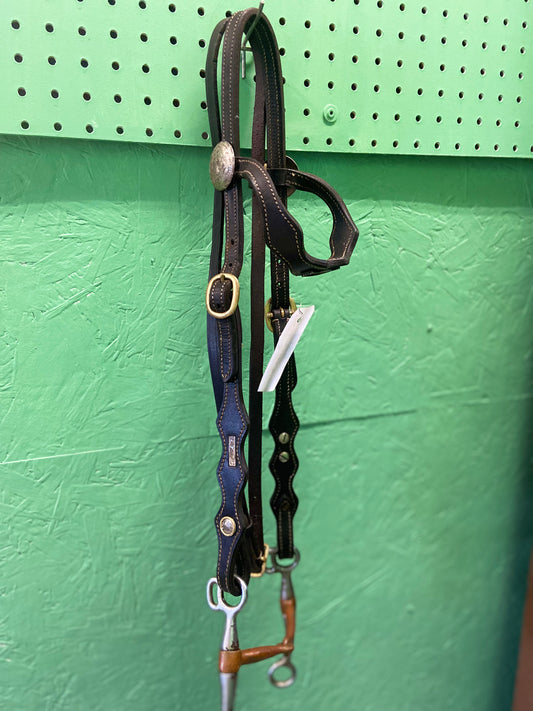 Silver Accent Headstall w/Tom Thumb