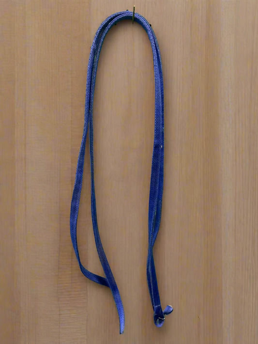 Blue Nylon Split Reins
