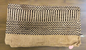 Cream/Black Handloomed Wool Saddle Blanket