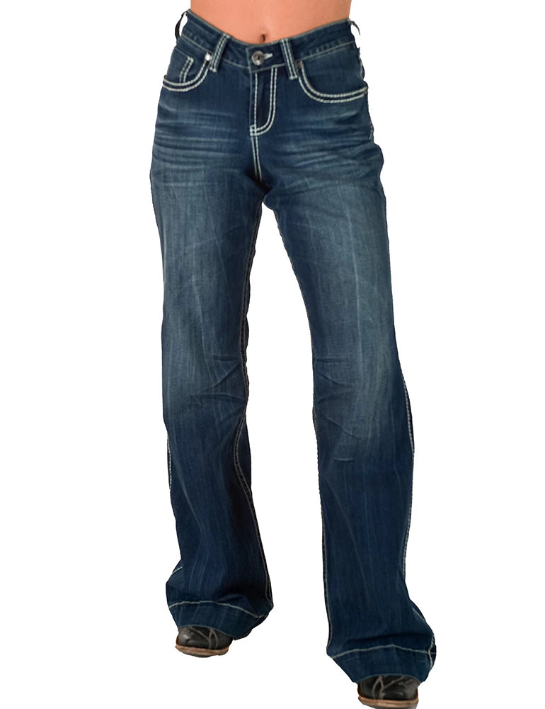 Cowgirl Tuff Ladies Edgy Wide Leg