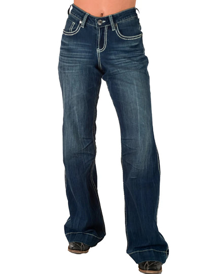 Cowgirl Tuff Ladies Edgy Wide Leg