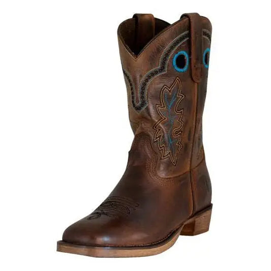 Tuffrider Youth Rushmore Oak Leaf Embroidered Cowboy Boot
