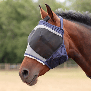 Shires Fine Mesh Earless Fly Mask