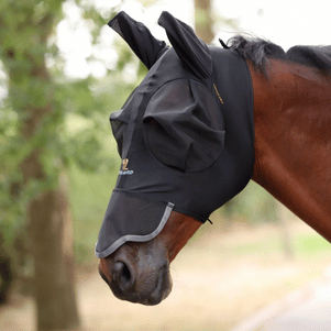 FlyGuard Pro Stretch Fly Mask with Nose