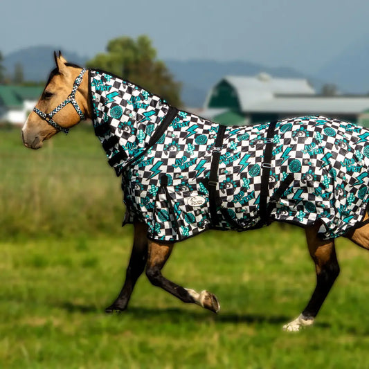 Turquoise Glass Fly Sheet