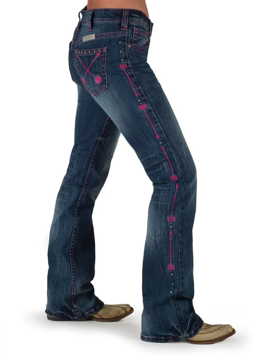 Cowgirl Tuff Pink Arrow Jeans