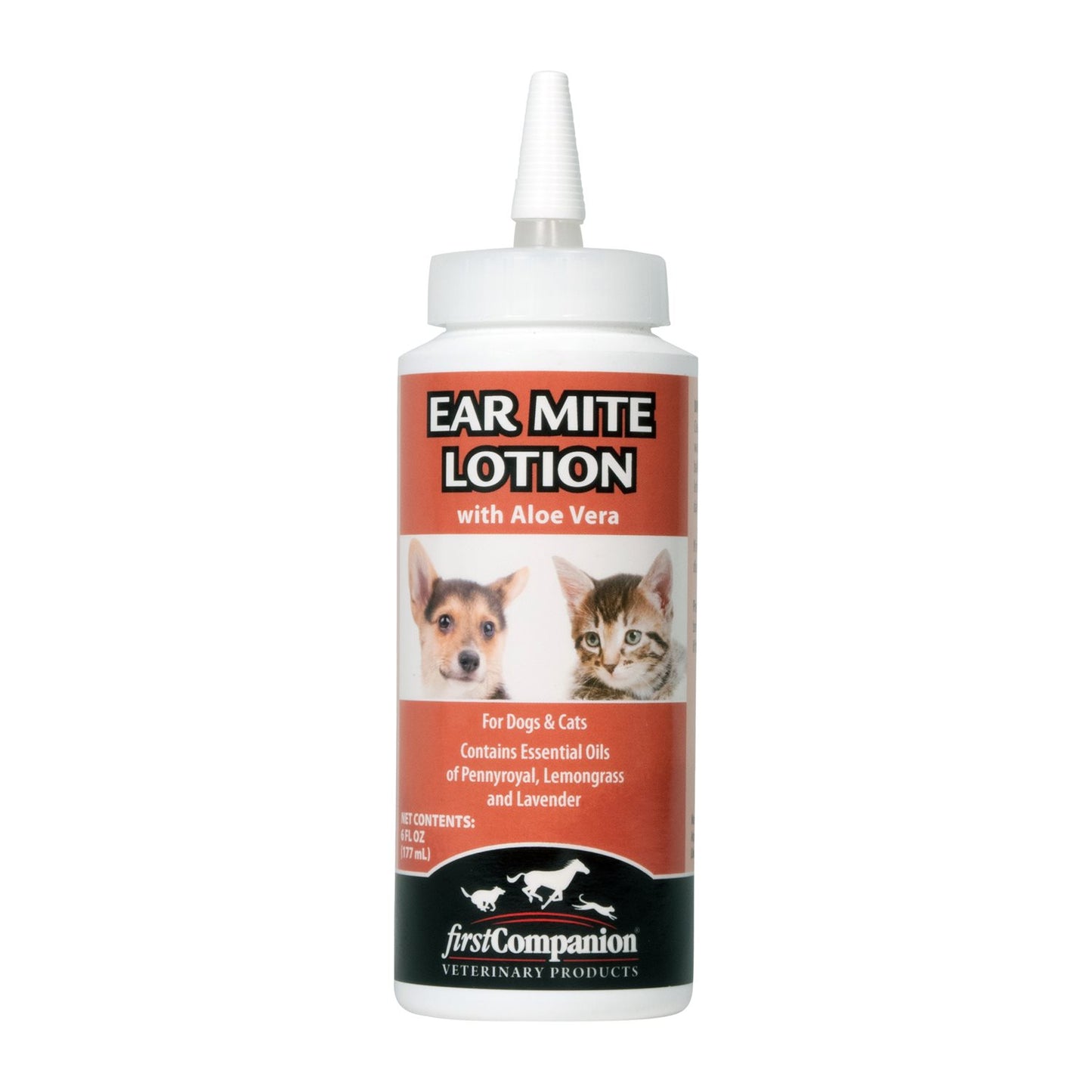 Lotion anti-acariens auriculaires pour chiens et chats, 177 ml