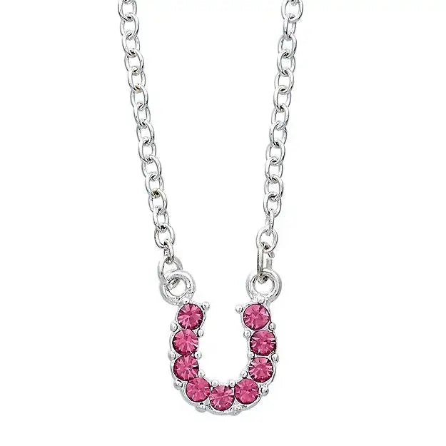 AWST Rhinestone Horseshoe Necklace