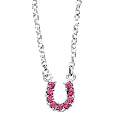 AWST Rhinestone Horseshoe Necklace
