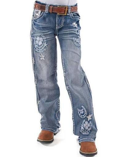 Cowgirl Tuff Jeans Girl's Double Lucky Unbelievable
