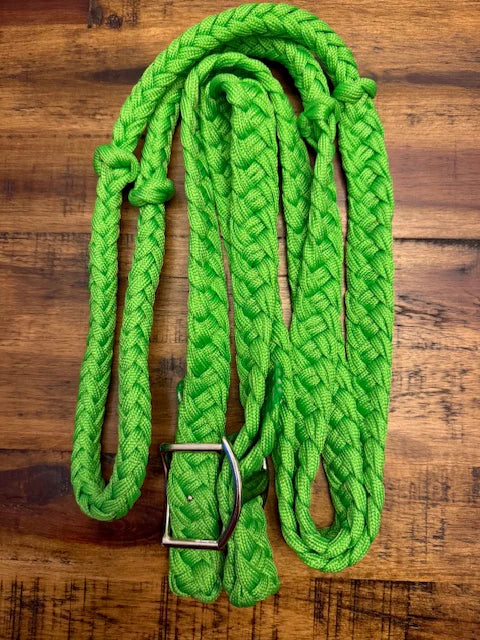 Rênes de tonneau en nylon tressé de 2,13 m avec nœuds faciles à saisir