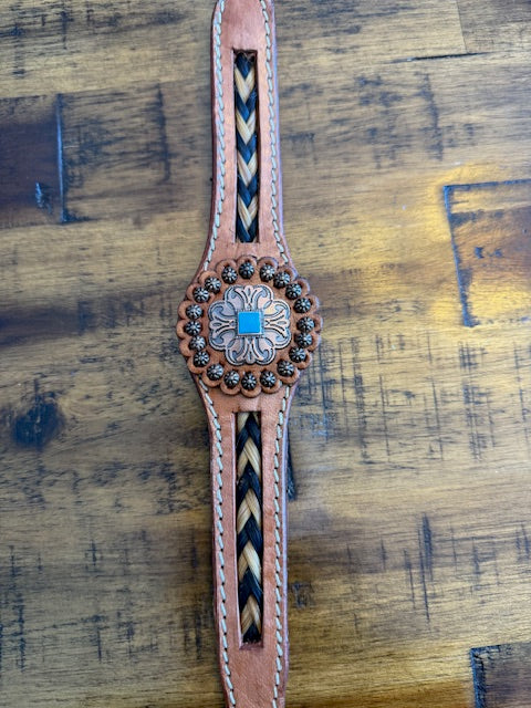 Braided Horsehair Inlay Wither Strap